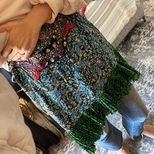 Coach 1941 Silk Floral Skirt
